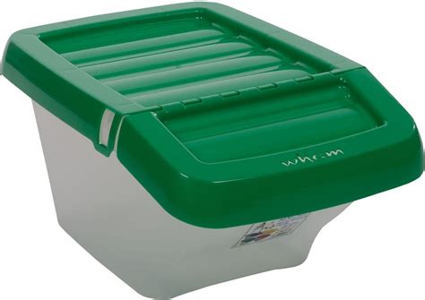 storage container with hinged lid